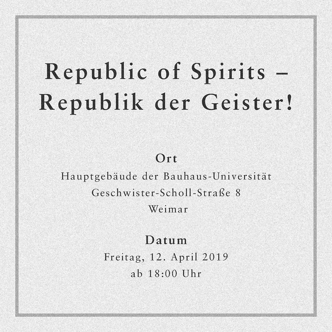 Apparition — Ouija board, exhibition invitation